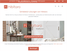 Tablet Screenshot of hibitaro-schiebetueren.de